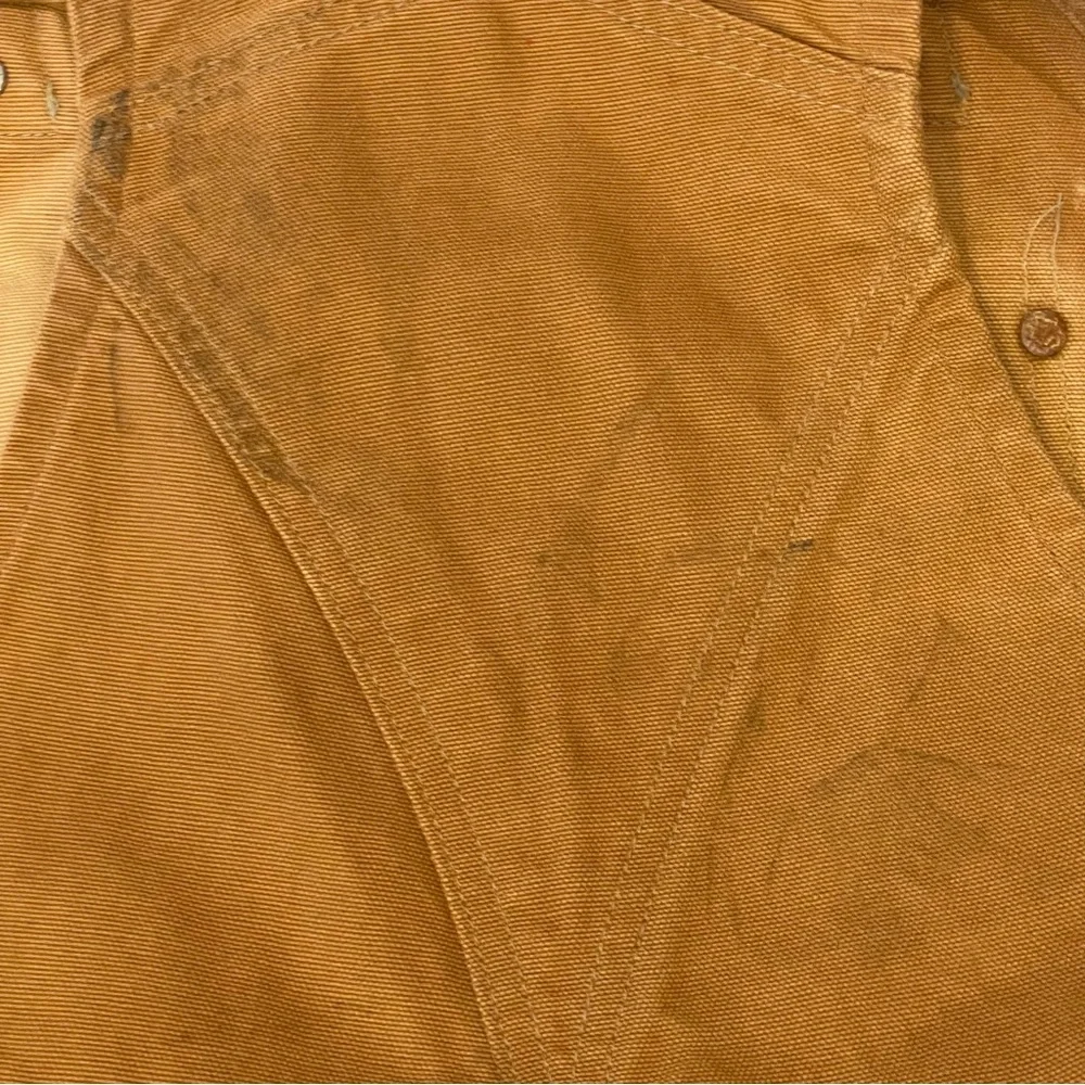 Carhartt Bib Overalls R06 Mens Brown Quilt Lined Duck Canvas  46x32 Workwear - Picture 15 of 16